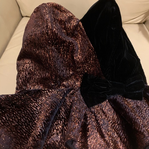 Vintage black velvet strapless top - Picture 5 of 9